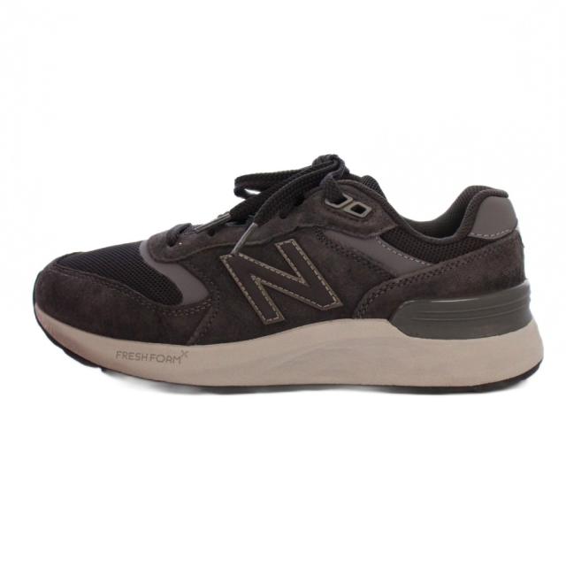 【中古】ニューバランス NEW BALANCE MW880BA7 スニーカー シューズ メッシュ スエード US7.5 グレー /BM メンズ