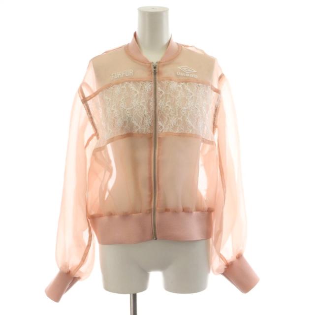 【中古】ファーファー furfur × アンブロ Umbro シアートラックブルゾン ジャケット レース F ピンク RWFJ244004