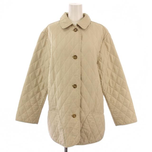 【中古】バーバリー ロンドン BURBERRY LONDON キルティングジャケット 中綿ジャケット ベージュ レディース