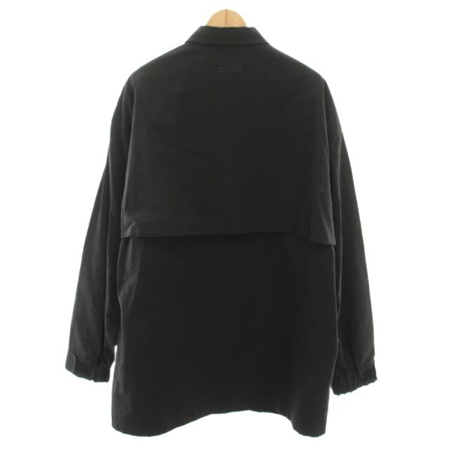 【中古】エフオージー エッセンシャルズ FOG ESSENTIALS ミリタリーナイロンオーバーシャツ 長袖 M 黒 メンズ_1