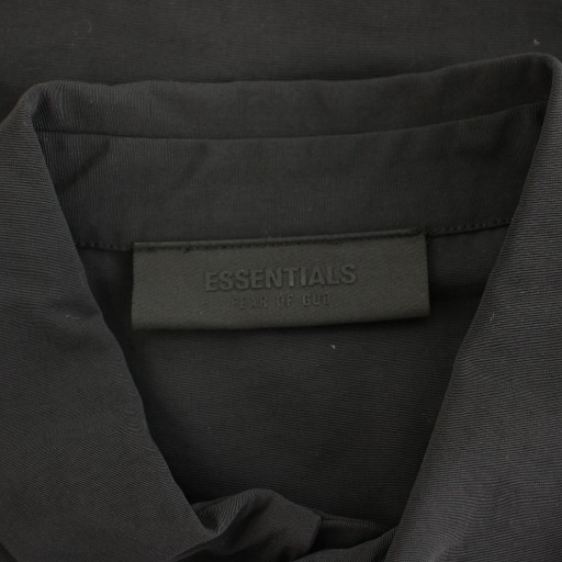 【中古】エフオージー エッセンシャルズ FOG ESSENTIALS ミリタリーナイロンオーバーシャツ 長袖 M 黒 メンズ_3