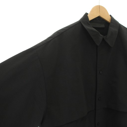 【中古】エフオージー エッセンシャルズ FOG ESSENTIALS ミリタリーナイロンオーバーシャツ 長袖 M 黒 メンズ_4