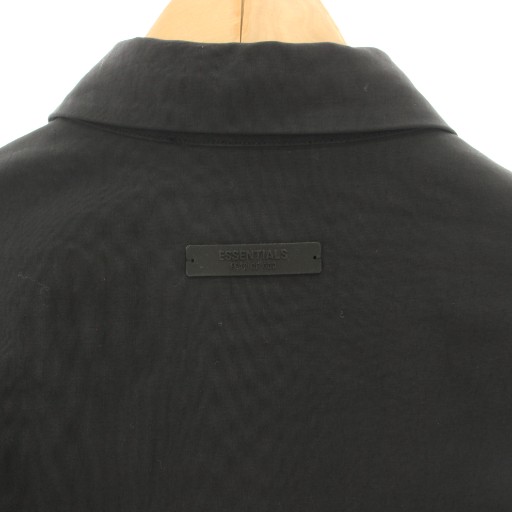 【中古】エフオージー エッセンシャルズ FOG ESSENTIALS ミリタリーナイロンオーバーシャツ 長袖 M 黒 メンズ_5