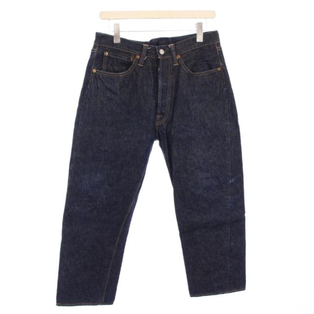 【中古】ドゥニーム ウェアハウス lot221 デニムパンツ ジーンズ ボタンフライ ロゴパッチ W30 L30 インディゴ