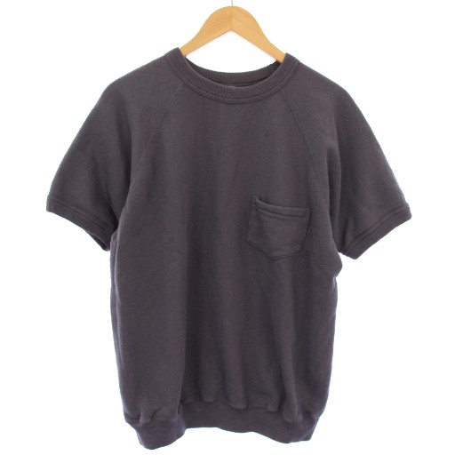【中古】ウエアハウス WAREHOUSE 2ND-HAND SHORT SLEEVE SWEAT スウェット トレーナー 半袖 L グレー /TK メンズ