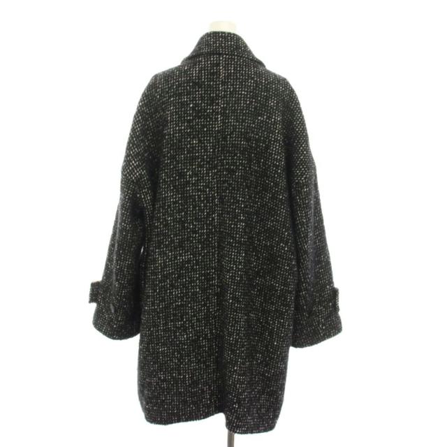 【中古】フレイアイディー 24AW バルマカンハーフコート ステンカラーコート 1 黒 白 FWFC244070 レディース 中古】フレイアイディー 24AW バルマカンハーフコート ステンカラー