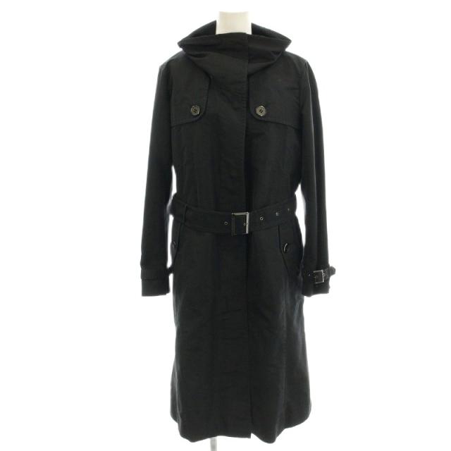 【中古】バーバリー ロンドン BURBERRY LONDON ライナー付トレンチコート ナイロン ロング コート 40 黒