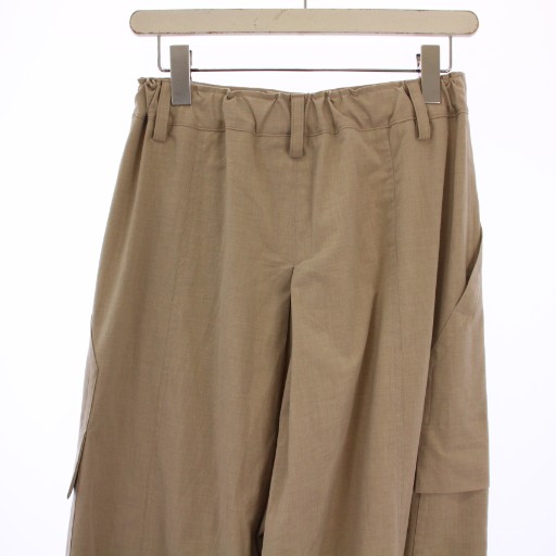 【中古】ウジョー Ujoh STUDIOUS別注 Wide Flare Cargo PNT ワイドフレアカーゴパンツ 2 ベージュ レディース_5