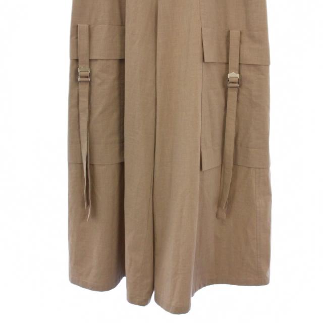 【中古】ウジョー Ujoh STUDIOUS別注 Wide Flare Cargo PNT ワイドフレアカーゴパンツ 2 ベージュ レディース_6