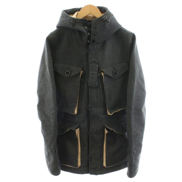 【中古】デンハム DENHAM ジャケット フード アウター S グレー 01-13-07-20-002 /AN32 メンズ