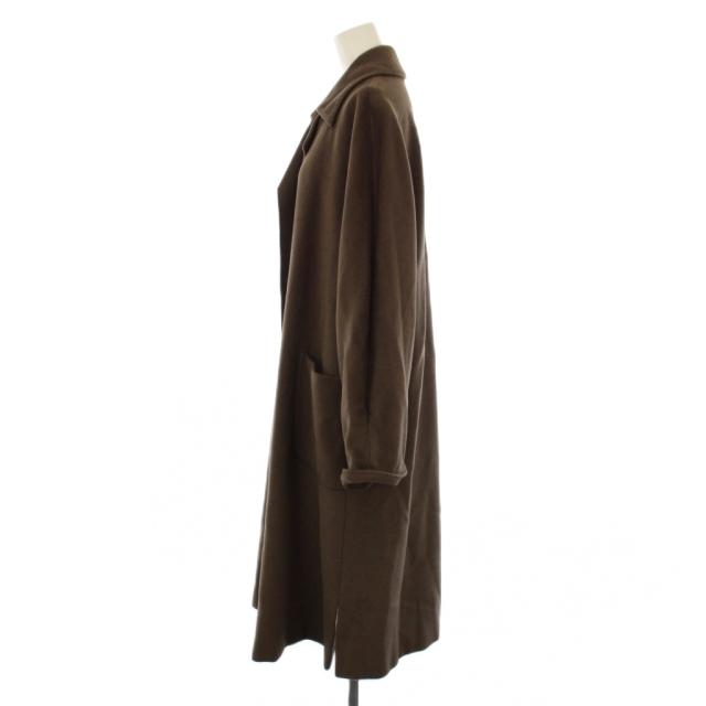 【中古】マックスマーラ MAX MARA チェスターコート ロング ウール アンゴラ カシミヤ 36 ブラウン レディース_1