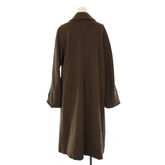 【中古】マックスマーラ MAX MARA チェスターコート ロング ウール アンゴラ カシミヤ 36 ブラウン レディース_2