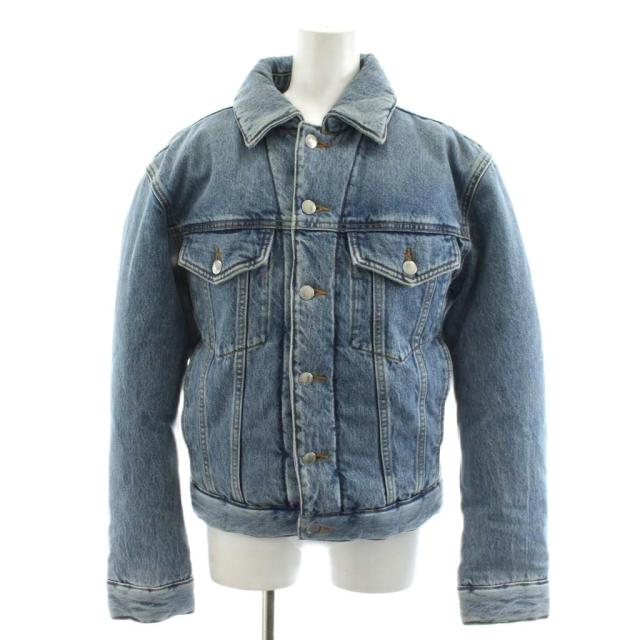 【中古】アレキサンダーワン デニムジャケット ジージャン Gジャン 中綿ジャケット XXS 青 ブルー UDC1232316 /AN56