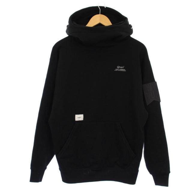 【中古】ダブルタップス WTAPS 22AW Seal Hooded Sweatshirt プルオーバーパーカー スウェット 長袖 1 黒