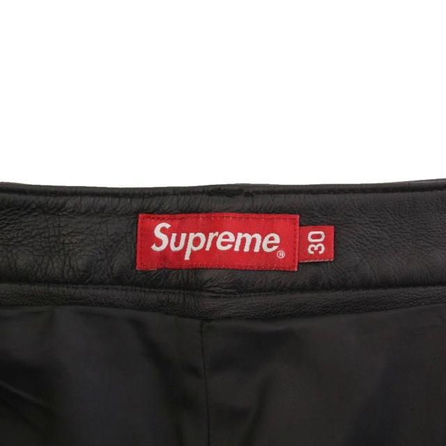 【中古】シュプリーム SUPREME 22AW Leather 5-Pocket Jean レザー5ポケットジーン パンツ 30 黒 /KH メンズ_2