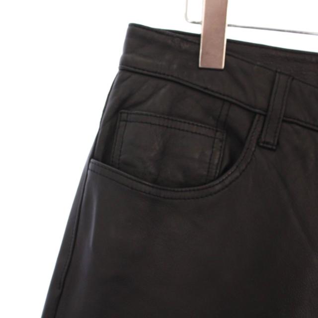 【中古】シュプリーム SUPREME 22AW Leather 5-Pocket Jean レザー5ポケットジーン パンツ 30 黒 /KH メンズ_3