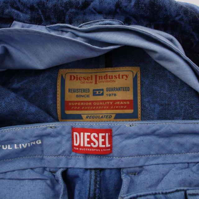 【中古】ディーゼル DIESEL D-CHINO-WORK-FS D-BLAZ-FS デニムスーツ テーラードジャケット パンツ スラックス XS_5