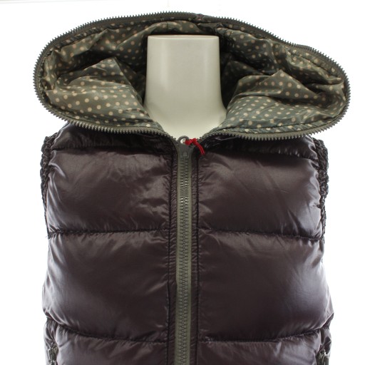中古】デュベティカ ダウンベスト ジップアップ リバーシブル ナイロン