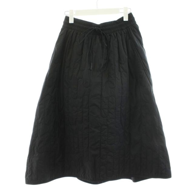 【中古】ワイズ × プリマロフト × PARLEY ヨウジヤマモト アディダス フレアスカート ミモレ ロング XS 黒