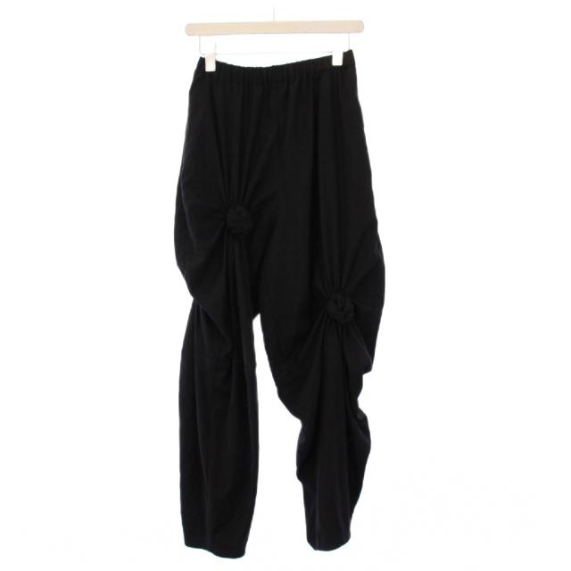 【中古】ナゴンスタンス nagonstans 24AW ANGLE KNOT PANTS イージーパンツ 変形 M 黒 470HA831-0890 /KH レディース