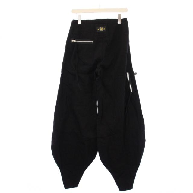 【中古】未使用品 リミフゥ LIMI feu 寅壱 タグ付き DENIM PANTS デニムパンツ ジーンズ ジョッパーズパンツ 2 黒_1