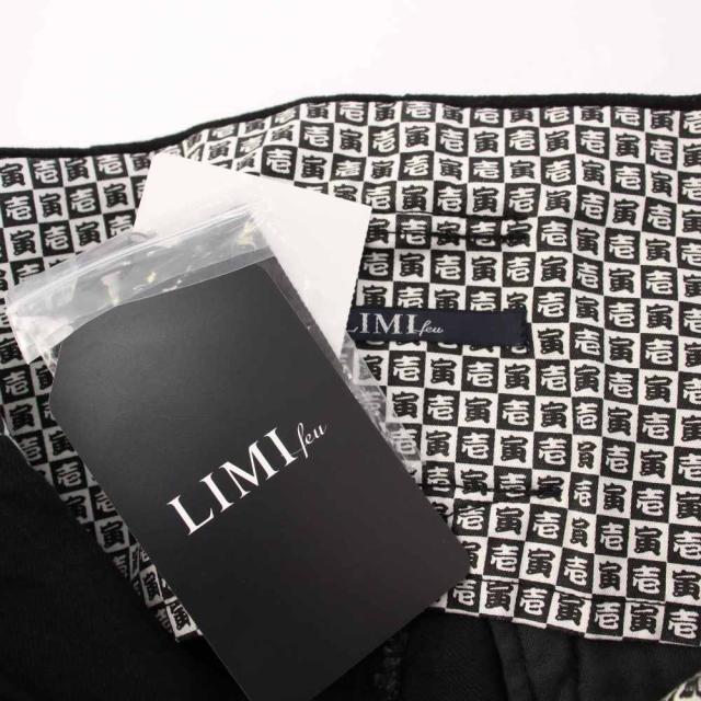 【中古】未使用品 リミフゥ LIMI feu 寅壱 タグ付き DENIM PANTS デニムパンツ ジーンズ ジョッパーズパンツ 2 黒_2