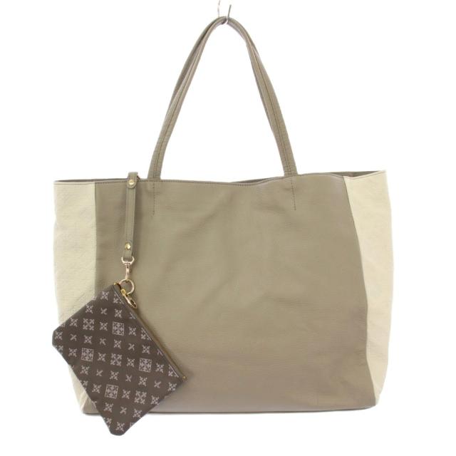 中古】ラシット RUSSET トートバッグ ハンドバッグ レザー バイカラー