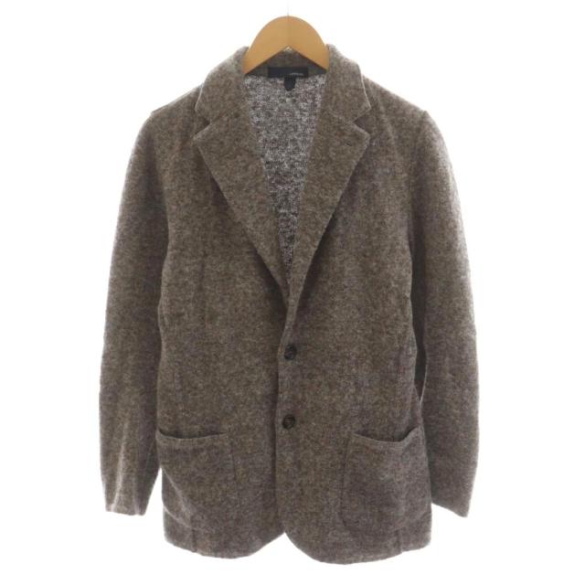 【中古】ラルディーニ LARDINI JSLJM56 テーラードジャケット シングル ウール アルパカ混 シルク混 絹 S グレー