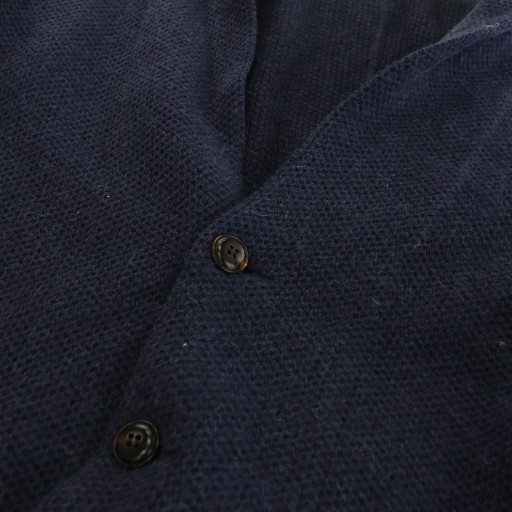 【中古】ラルディーニ LARDINI JJLJM19 テーラードジャケット シングル ニット ウール混 アルパカ L 紺 ネイビー_5