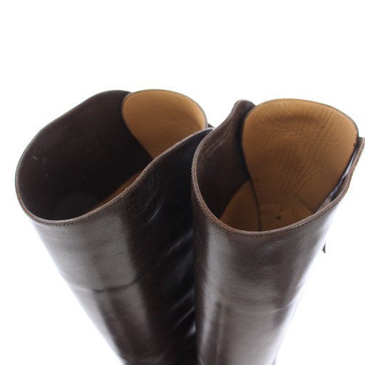 【中古】サルトル SARTORE ジョッキーブーツ ロングブーツ レザー バックファスナー 36 ブラウン /TK レディース_4