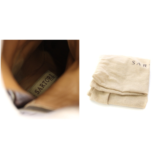 【中古】サルトル SARTORE ジョッキーブーツ ロングブーツ レザー バックファスナー 36 ブラウン /TK レディース_8