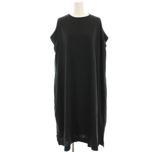 【中古】コグ ザ ビッグスモーク JOHANNA DRESS ノースリーブワンピース マキシ ロング 黒 ブラック