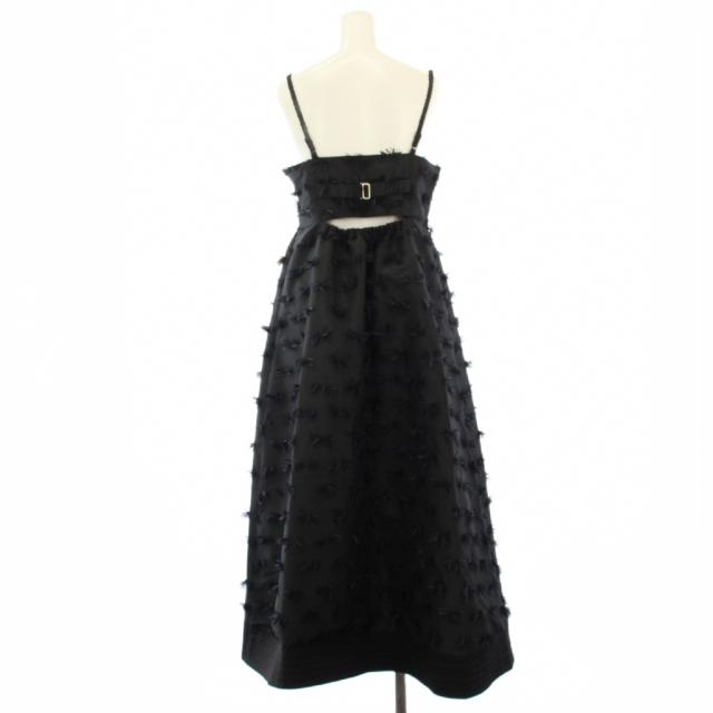 【中古】ユナイテッドトウキョウ ポメラジャガードキャミドレス 衣装 ロング FREE 黒 142511014 レディース
