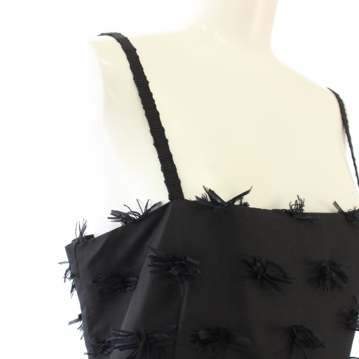 【中古】ユナイテッドトウキョウ ポメラジャガードキャミドレス 衣装 ロング FREE 黒 142511014 レディース