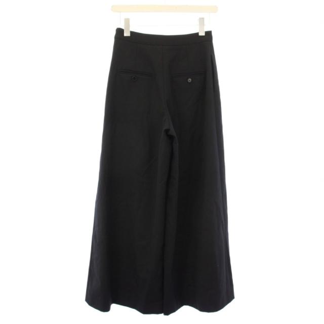 【中古】セリーヌ CELINE ワイドパンツ サイドファスナー 黒 /TK レディース_1