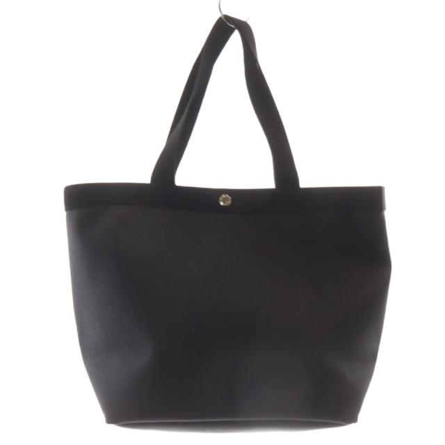 【中古】エルベシャプリエ Herve Chapelier トートバッグ ハンドバッグ ロゴ 黒 725GP /SR レディース