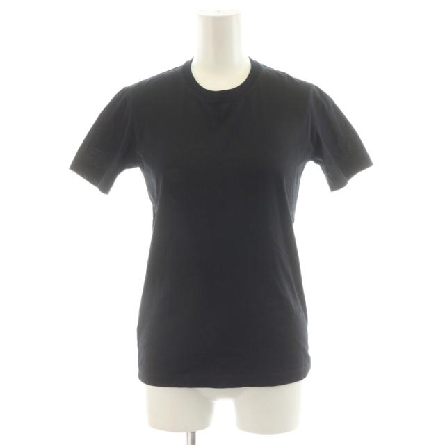 【中古】プラダ PRADA Tシャツ カットソー 半袖 コットン S 黒 ブラック 35570S112 /AN67 レディース