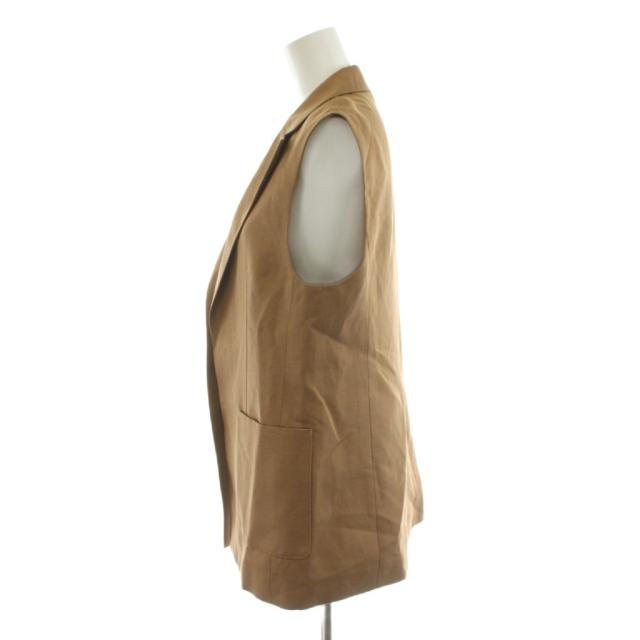 【中古】未使用品 アナイ ANAYI 24SS ベスト 麻 リネン混 36 茶 ブラウン 10241110230 /AN27 レディース_1