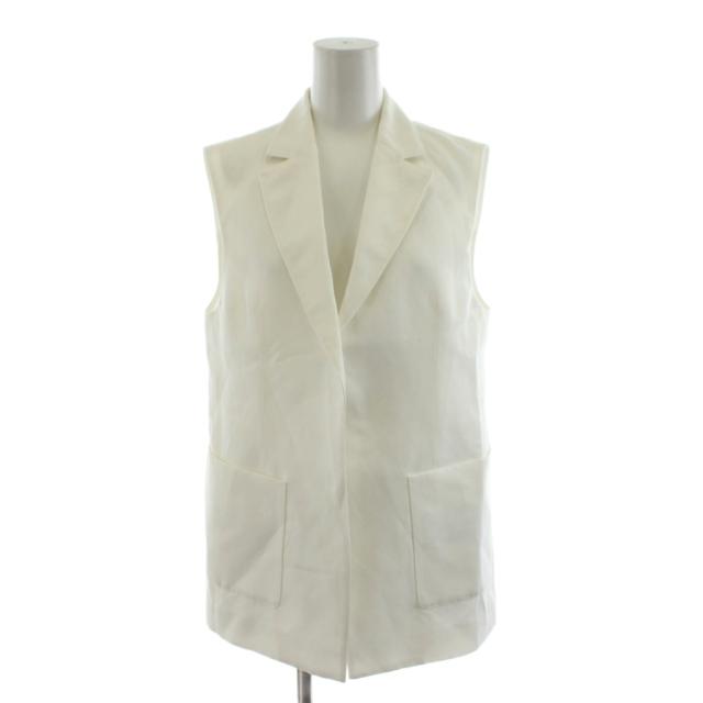 【中古】アナイ ANAYI 24SS ベスト 麻 リネン混 36 白 ホワイト 10241110230 /AN28 レディース