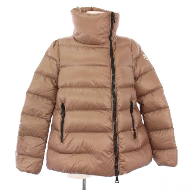 【中古】モンクレール MONCLER SALIX ダウンジャケット スタンドカラー アウター 0 茶 C20934699749 /KH レディース