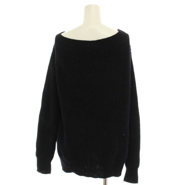 【中古】ドリスヴァンノッテン DRIES VAN NOTEN ニット セーター 長袖 XS 黒 ブラック /YM レディース_1