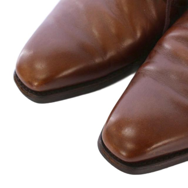 【中古】クロケット&ジョーンズ CROCKETT&JONES ビジネスシューズ レースアップ スクエアトゥ ローヒール レザー_3