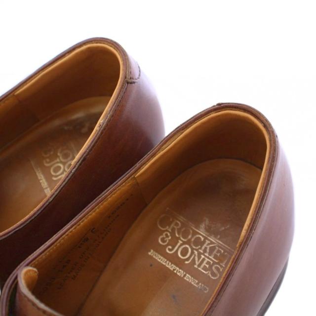 【中古】クロケット&ジョーンズ CROCKETT&JONES ビジネスシューズ レースアップ スクエアトゥ ローヒール レザー_4