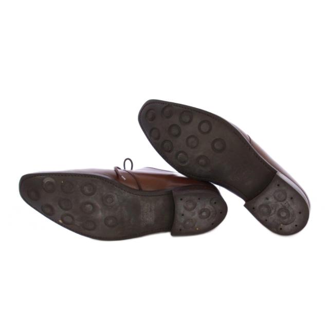 【中古】クロケット&ジョーンズ CROCKETT&JONES ビジネスシューズ レースアップ スクエアトゥ ローヒール レザー_5