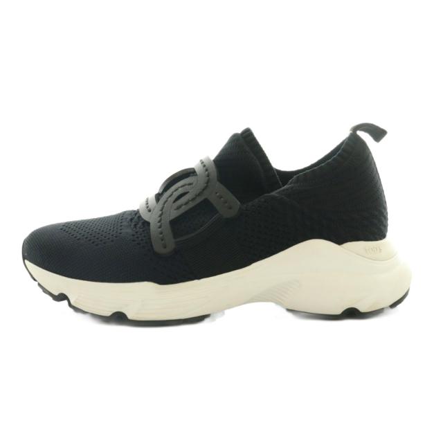 【中古】トッズ TOD'S ケイトファブリックスニーカー 黒 ブラック XXW54C0EM60Q6LB999 /SS ■OS レディース