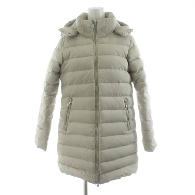 【中古】ピレネックス SPOUTNIC LONG SOFT スプートニック ロング ソフト ダウンコート 36 ライトベージュ HWU063