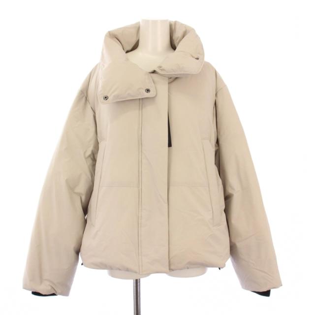【中古】未使用品 ナノユニバース 西川ダウン ソロテックスショートダウンジャケット アウター M ベージュ