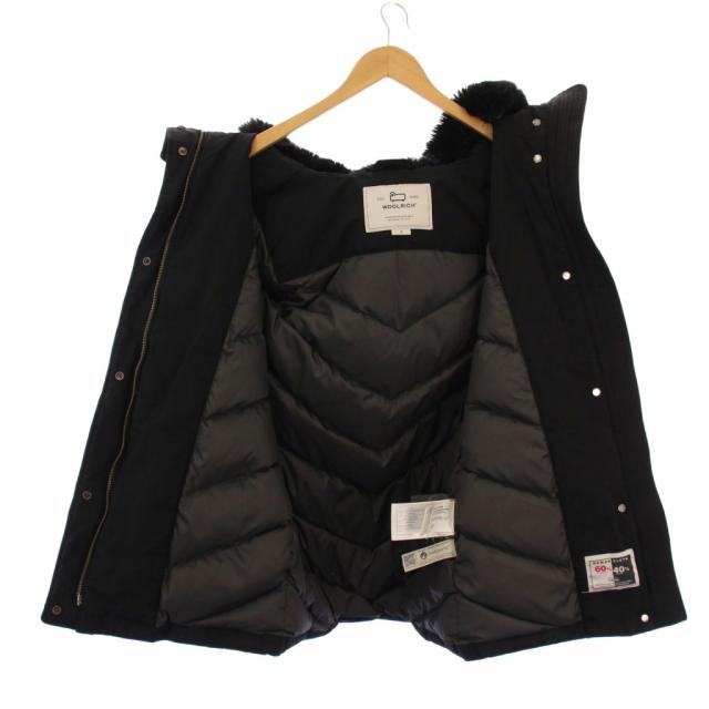 【中古】ウールリッチ WOOLRICH BOULDER FAUX FUR PARKA ダウンコート アウター ロング丈 フード ワンカラー S 黒_4