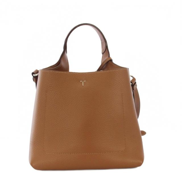 【中古】トッズ TOD'S タイムレス ミニ 2WAY ハンドバッグ ショルダーバッグ レザー 茶 /KH レディース_2