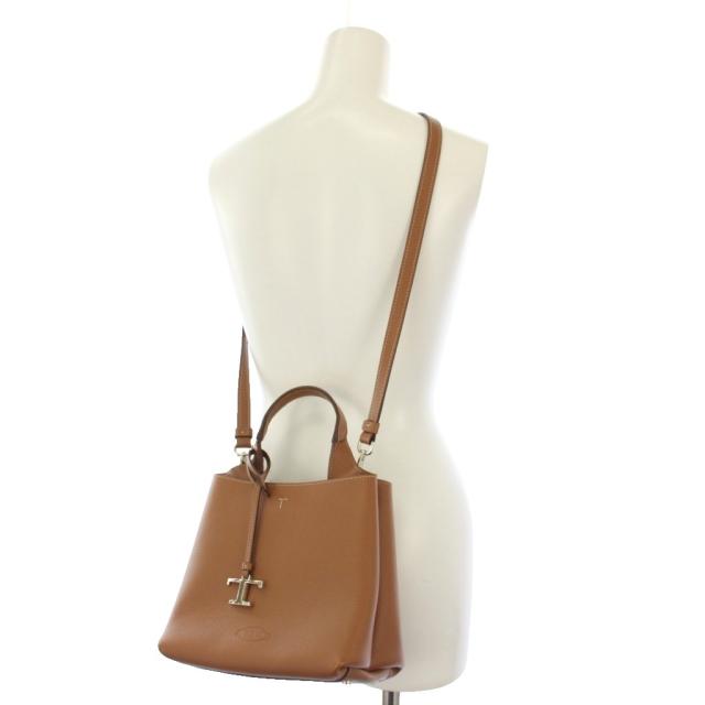 【中古】トッズ TOD'S タイムレス ミニ 2WAY ハンドバッグ ショルダーバッグ レザー 茶 /KH レディース_3